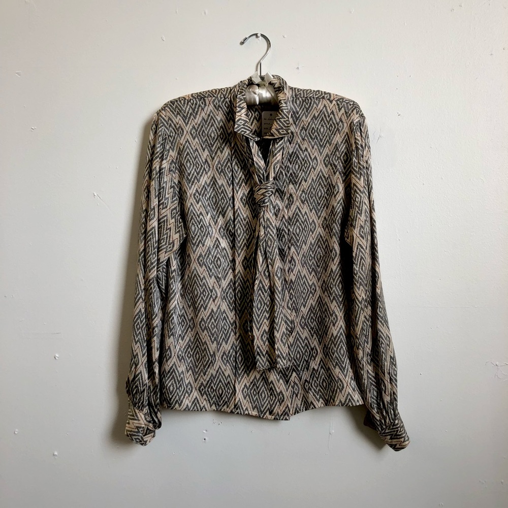 Betty Hanson silk vintage blouse